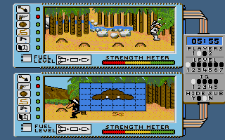 Spy vs. Spy: The Island Caper (Atari ST) screenshot: Let's go.