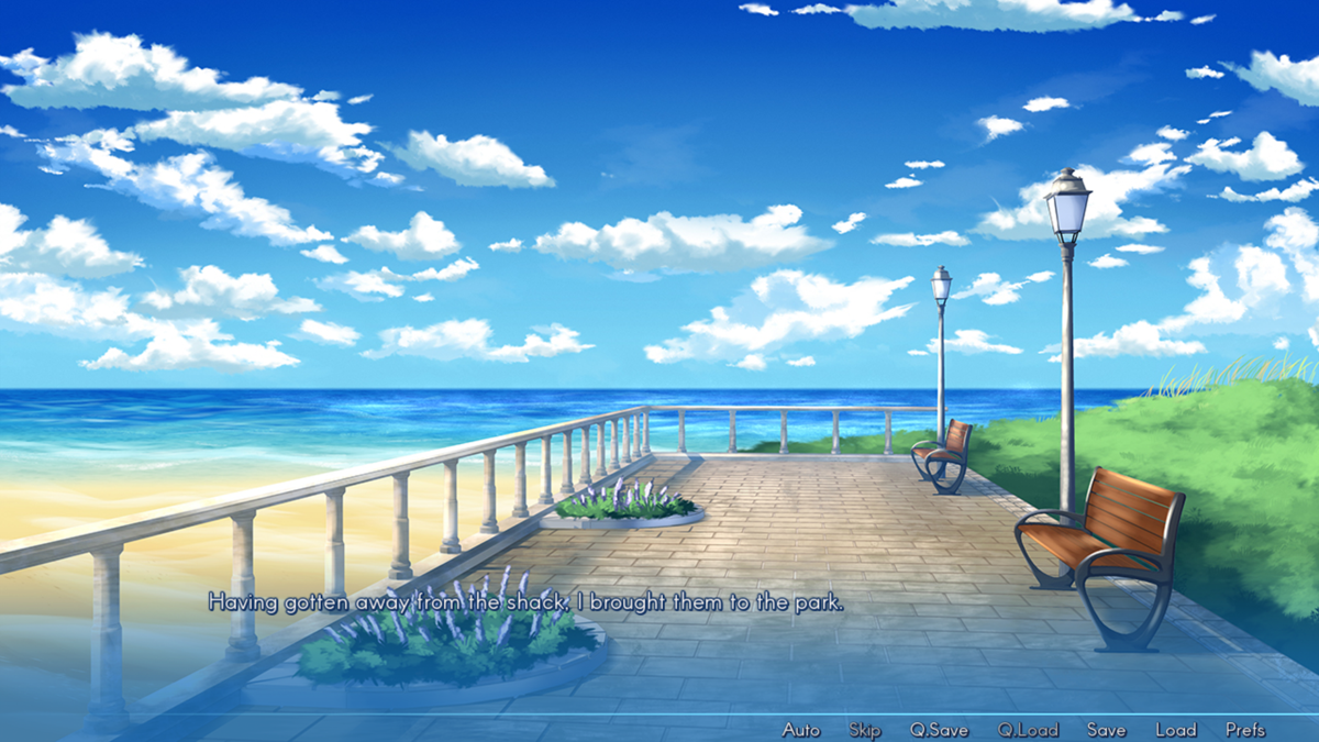 Sakura Beach (Windows) screenshot: After which we spend some time in the park