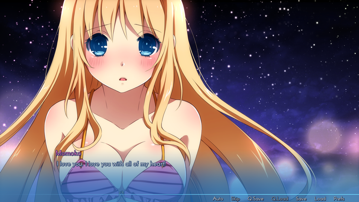 Sakura Beach (Windows) screenshot: And so does Momoko