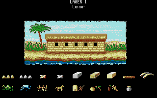 Day of the Pharaoh (Atari ST) screenshot: Building.