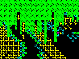 Grime Z80 (ZX Spectrum) screenshot: Gettin' grimed!