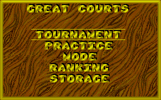 Pro Tennis Tour (Atari ST) screenshot: Options.