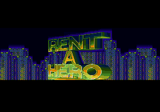 Rent A Hero (Genesis) screenshot: Title