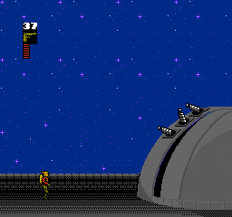 The Rocketeer (NES) screenshot: Observatory security system.