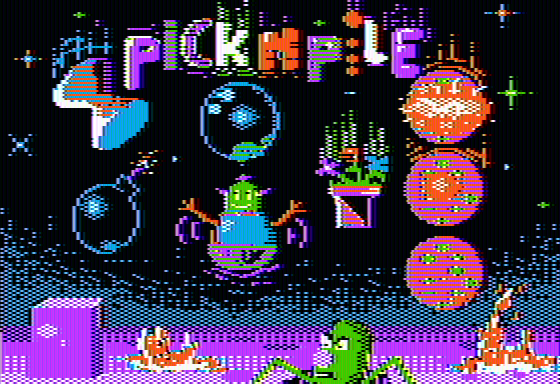 Screenshot of Pick 'n Pile (Apple II, 1990) - MobyGames