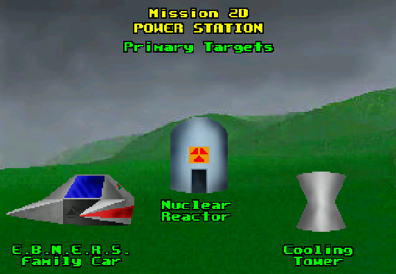 AirCars (Jaguar) screenshot: Mission 2D briefing.