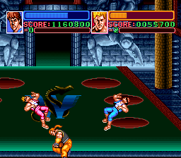 Screenshot of Super Double Dragon (SNES, 1992) - MobyGames