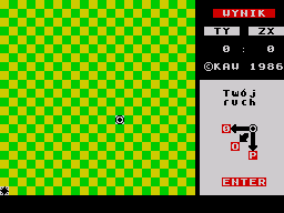 Nim 2 / Tixo (ZX Spectrum) screenshot: (Tixo) Game in progress