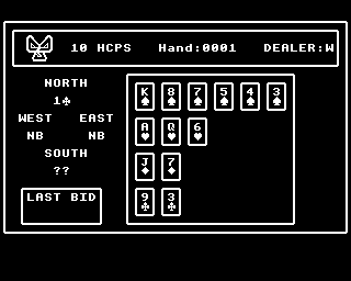 Colossus Bridge 4 (BBC Micro) screenshot: Let's play.