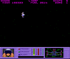 Spinworld (Amiga) screenshot: Starting a new game.