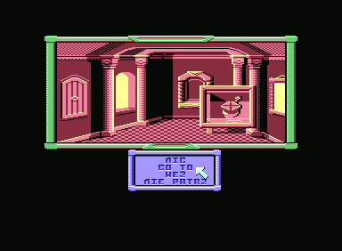 Klątwa (Commodore 64) screenshot: Headwear
