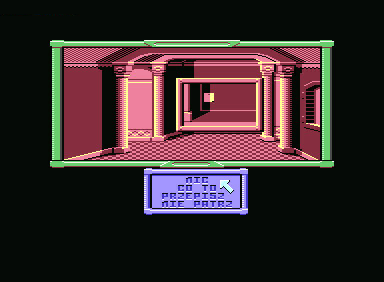 Klątwa (Commodore 64) screenshot: Hiding place