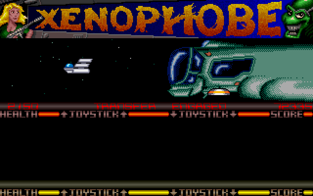 Xenophobe (Amiga) screenshot: Starting level 3