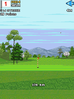 Everybody's Golf: Mobile (J2ME) screenshot: View of green