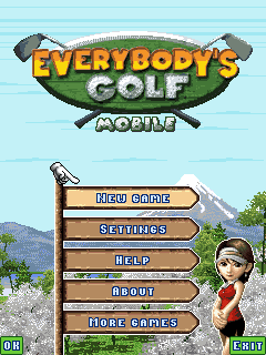 Everybody's Golf: Mobile (J2ME) screenshot: Main menu