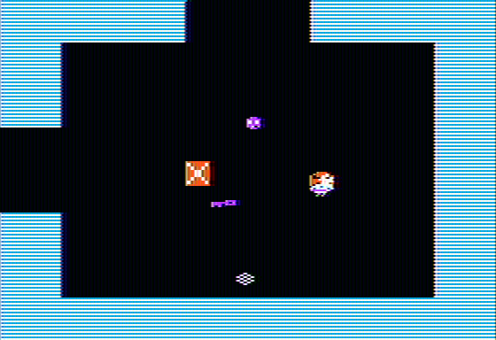 Russki Duck (Apple II) screenshot: Hey, that bastard jack-o'-lantern stole my duck!