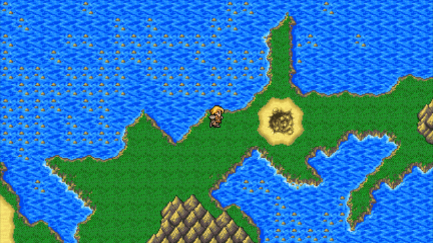 Final Fantasy IV: The After Years - Edward's Tale (Wii) screenshot: The crater