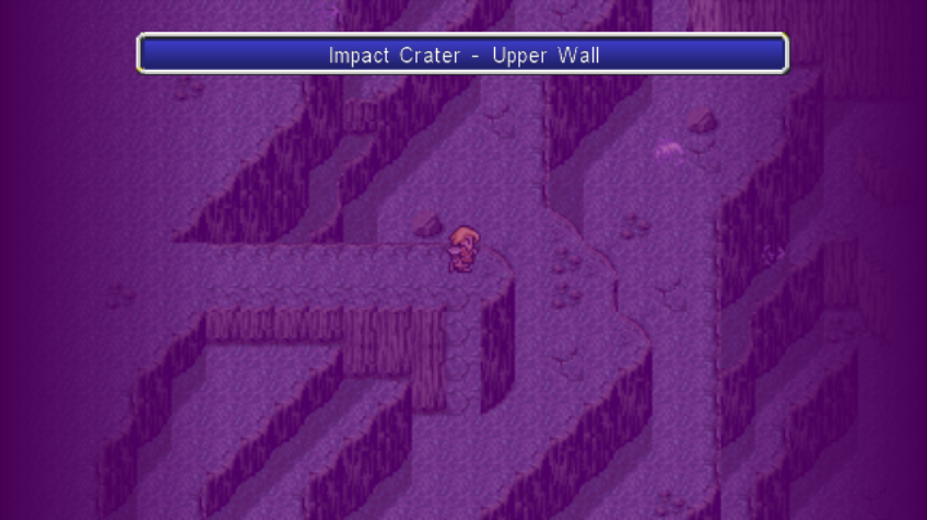 Final Fantasy IV: The After Years - Edward's Tale (Wii) screenshot: Inside the impact crater