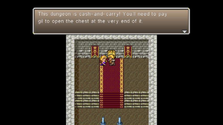 Final Fantasy IV: The After Years - Edward's Tale (Wii) screenshot: Challenge dungeon entrance
