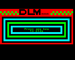 Demolition Division (BBC Micro) screenshot: Pre-game screen