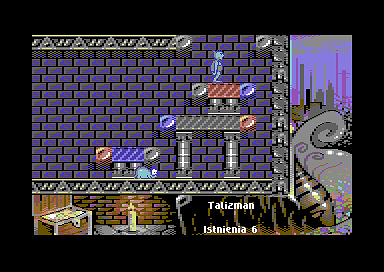 Miecze Valdgira II: Władca Gór (Commodore 64) screenshot: Going up