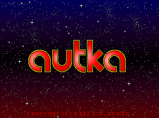 Autka (DOS) screenshot: Title screen