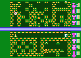 The Convicts (Atari 8-bit) screenshot: Road blocked