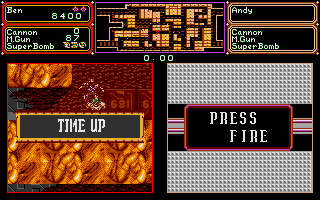 Crack Down (DOS) screenshot: Time Up