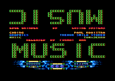 Edge Grinder (Amstrad CPC) screenshot: Start screen