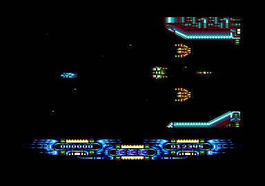 Edge Grinder (Amstrad CPC) screenshot: Starting out