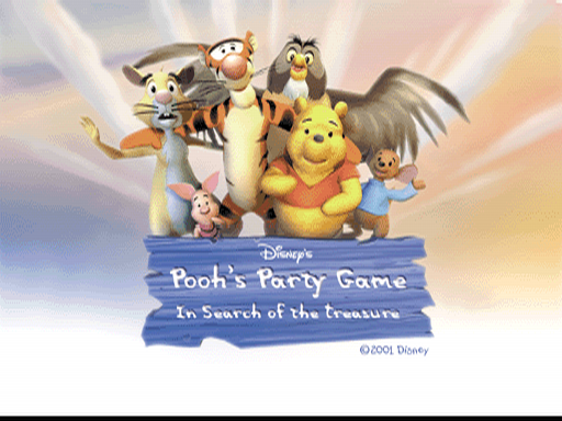 Disney's Pooh's Party Game: In Search of the Treasure (PlayStation) screenshot: Game title