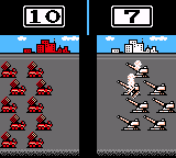 Game Boy Wars 2 (Game Boy Color) screenshot: two types of artillery