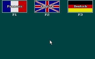 Battle Command (DOS) screenshot: Select Language