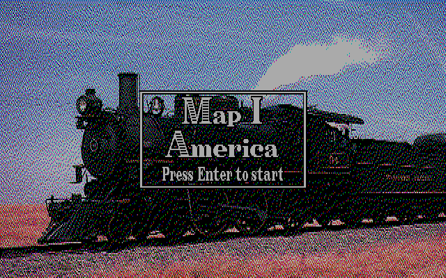 Railroad Empire (DOS) screenshot: Map I America