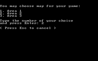 Railroad Empire (DOS) screenshot: Choose Map to Save