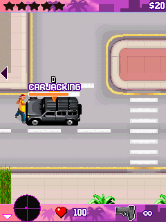 Gangstar: Crime City (J2ME) screenshot: Carjacking