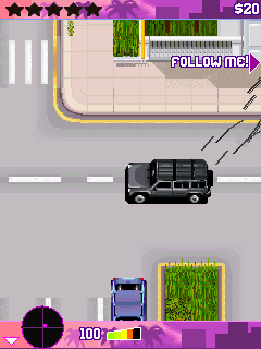 Gangstar: Crime City (J2ME) screenshot: Car driving