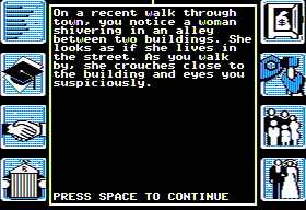 Alter Ego (Apple II) screenshot: Meeting somebody