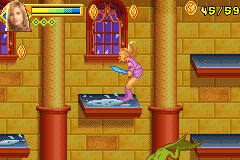 Scooby-Doo 2: Monsters Unleashed (Game Boy Advance) screenshot: Jet another broken window