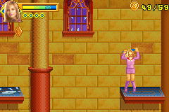 Scooby-Doo 2: Monsters Unleashed (Game Boy Advance) screenshot: Daphne is happy