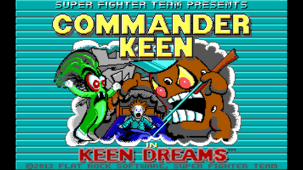 Commander Keen: Keen Dreams (Android) screenshot: Title screen.