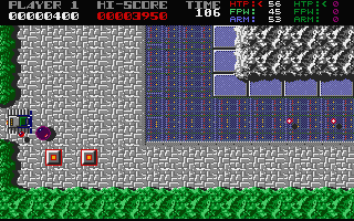 Killdozers (Atari ST) screenshot: Enemy ahead