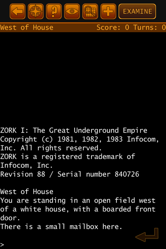 Lost Treasures of Infocom (iPhone) screenshot: A familiar location