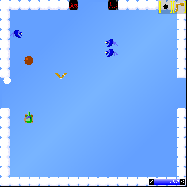 The Tank 2: The Another Fight (Windows) screenshot: Lots of enemies blocks my way to this levels boss