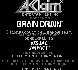 Brain Drain (Game Boy) screenshot: Copyright screen