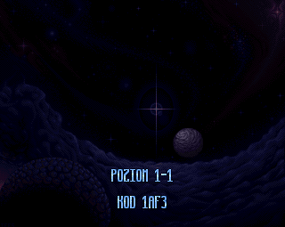 Dark Moon (DOS) screenshot: Level start sreen