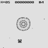 Galactic Crusader (Supervision) screenshot: The bomb has a rather impressive animation.