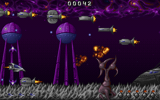 Dark Moon (DOS) screenshot: Alien planet welcome
