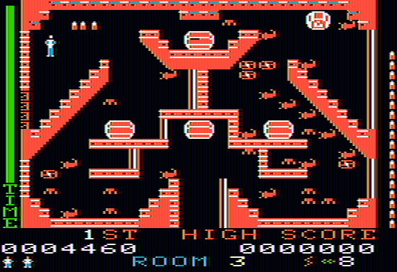 Lost Tomb (Apple II) screenshot: Nice - found more bullets