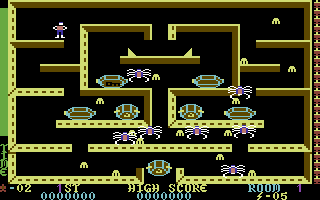 Lost Tomb (Commodore 64) screenshot: Game begins